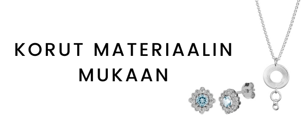 Korut materiaalin mukaan, kultakorut, hopeakorut, timanttikorut