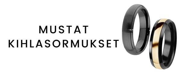 Mustat kihlasormukset