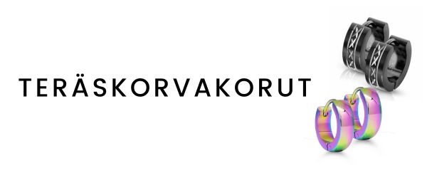 Tyylikkäät teräskorvakorut miehille ja naisille