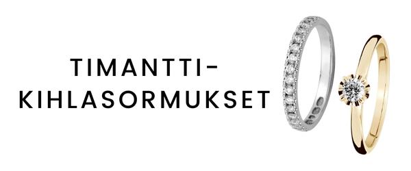 Timanttikihlasormukset