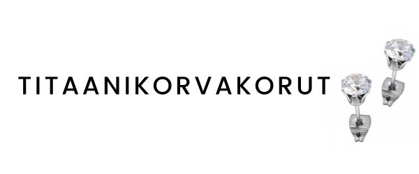Titaanikorvakorut edullisesti netistä