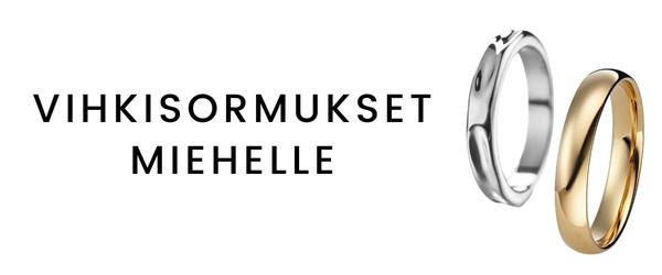 Vihkisormukset miehelle
