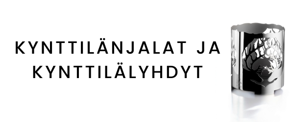 Kynttilänjalat ja kynttilälyhdyt, hopeiset kynttilänjalat, korkea kynttilänjalka