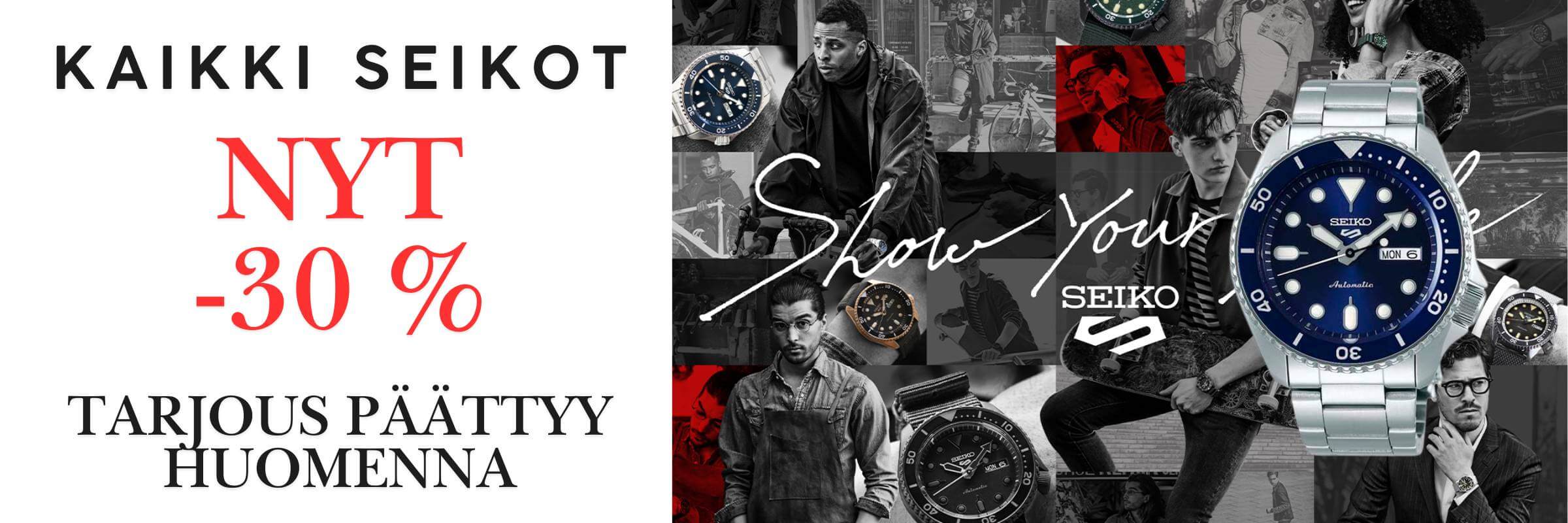 Seiko - loppuunmyynti alennus