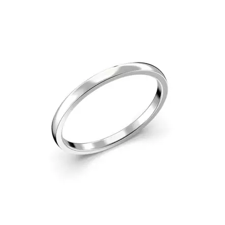 Festive Firenze Light kihlasormus 1,7 mm valkokulta - Valkokultasormukset - 14-TFL17-13-VK-150 - 1