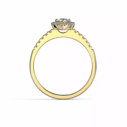 Festive Penelope timanttisomus 0,53 ct - Keltakultasormukset - 14-641-053-KK-150 - 2