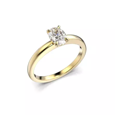 Festive Selena Timanttisormus 0,50 ct keltakulta - Solitaire sormukset - 14-683-050-KK-150 - 1