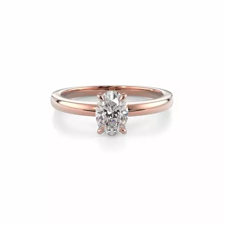 Festive Selena Timanttisormus 0,70 ct punakulta - Solitaire sormukset - 14-683-070-PK-150 - 2