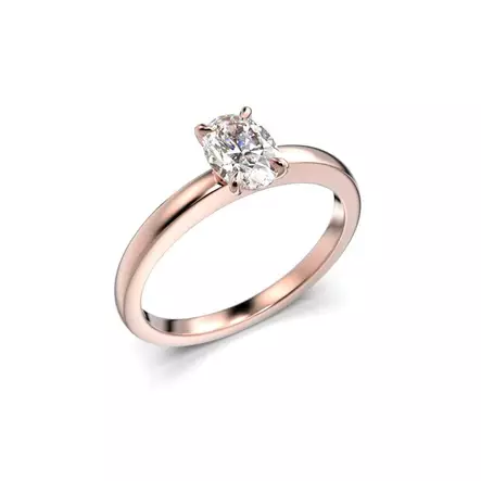 Festive Selena Timanttisormus 0,70 ct punakulta - Solitaire sormukset - 14-683-070-PK-150 - 1