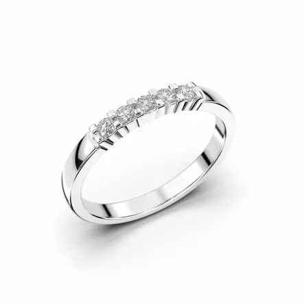 Festive Sophia timanttisormus 0,15 ct valkokulta - Rivitimanttisormukset - 14-355-015-VK-150 - 1