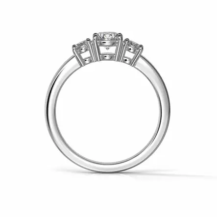 Festive Trilogy Trend timanttisormus 0,60 ct - Sivukivisormukset - 14-446-060F-VK-150 - 2