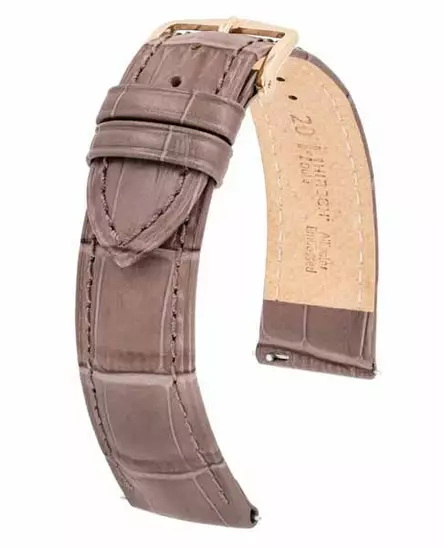 Hirsch Duke nahkaranneke taupe S - Kellon rannekkeet - 01028337-1-20 - 1