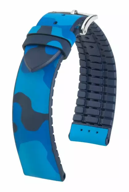 Hirsch John kellonranneke sininen L 20 mm - Kellon rannekkeet - 0928088080-2-20 - 1