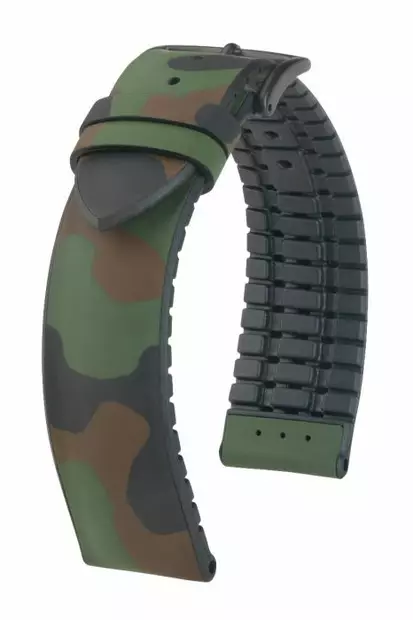 Hirsch John kellonranneke vihreä L 20 mm - Kellon rannekkeet - 0925088040-5-20 - 1
