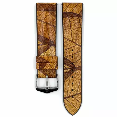 Hirsch Leaf kellonranneke ruskea L 20 mm - Kellon rannekkeet - 0921046010-2-20 - 2