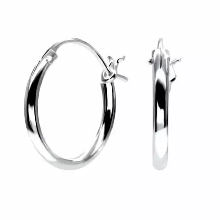 Hopeiset korvarenkaat 12 mm - Hopeakorut - HME470 - 1