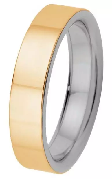 Kohinoor Duetto titaani kihlasormus 5 mm 006-068 - Titaanisormukset - 006-068-155 - 1