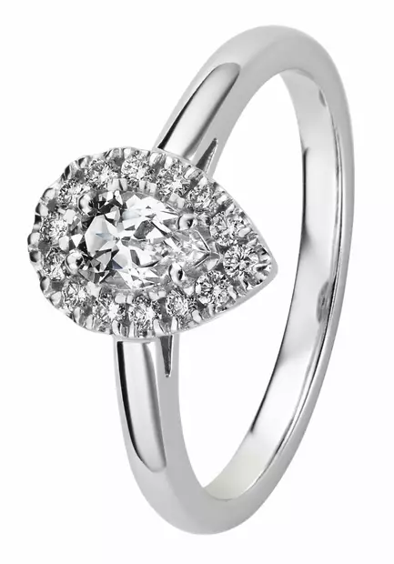 Kohinoor Garda timanttisormus 033-420V-14 - Halosormukset - 033-420V-14-150 - 1