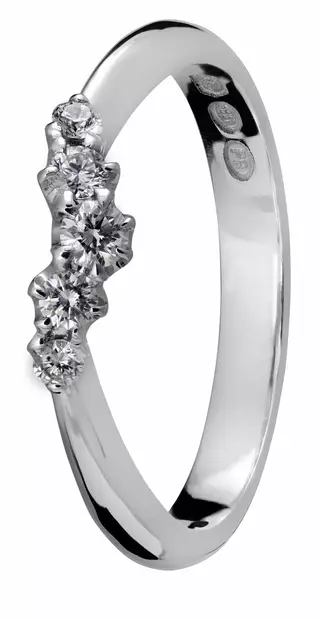 Kohinoor Helene timanttisormus 033-235V-15 - Sivukivisormukset - 033-235V-15-180 - 1