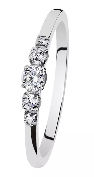 Kohinoor Noemi Timanttisormus 033-475V-16 - Sivukivisormukset - 033-475V-16-150 - 1