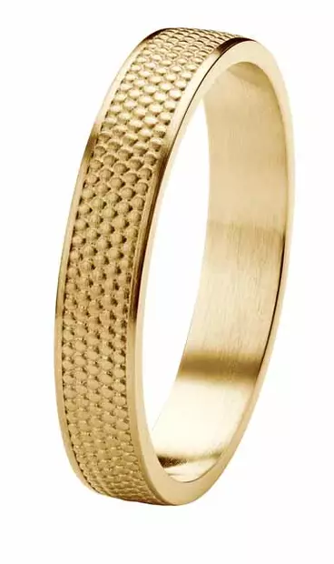 Kohinoor Rytmi Pilkku kihlasormus keltakulta 4 mm 003-631 - Keltakultasormukset - 003-631-170 - 1