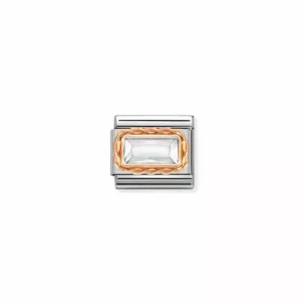 Nomination Classic Faceted Baguette valkoinen - Muotikorut - 430604010 - 1