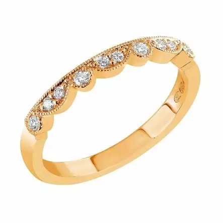 Sandberg Suvituuli Timanttisormus M-124 0,13ct - Rivitimanttisormukset - M-124K-150 - 1