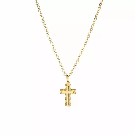 Lumoava Helmi kullattu ristiriipus - Hopeakorut - L60264100380 - 1