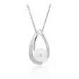 Beat of Love Pisara Helmiriipus Zirkoneilla BOL-N1073ZP/40-45cm - Hopeakorut - BOL-N1073ZP40 - 1
