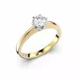 Festive Classic Timanttisormus 0,40 ct Keltakulta 14K - Solitaire sormukset - 14-128-040-KV-150 - 1