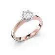 Festive Classic Timanttisormus 0,50 ct Punakulta 14K - Solitaire sormukset - 14-128-050-PV-150 - 1