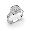 Festive Jane timanttisormus 0,70 ct - Halosormukset - 14-504-070-VK-150 - 1