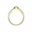 Festive Jasmin akvamariini-timanttisomus 0,18 ct - Halosormukset - 14-561-025A-KK-150 - 2
