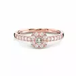 Festive Jasmin akvamariini-timanttisomus 0,18 ct - Halosormukset - 14-561-025A-PK-150 - 3