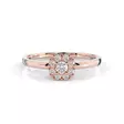 Festive Jasmin timanttisormus 0,15 ct punakulta - Halosormukset - 14-562-015-PK-150 - 3