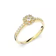 Festive Jasmin timanttisormus 0,25 ct keltakulta - Halosormukset - 14-561-025-KK-150 - 1