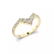 Festive Juliette Side timanttisormus 0,21 ct keltakulta - Sivukivisormukset - 14-676-021-KK-150 - 1