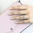 Festive Juliette morganiitti-timanttisormus 0,18 ct - Sivukivisormukset - 14-517-088M-PK-150 - 4