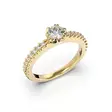 Festive Juliette timanttisormus 0,48 ct keltakulta - Sivukivisormukset - 14-517-048-KK-150 - 1