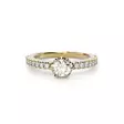 Festive Juliette timanttisormus 0,48 ct keltakulta - Sivukivisormukset - 14-517-048-KK-150 - 3