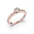 Festive Juliette timanttisormus 0,58 ct punakulta - Sivukivisormukset - 14-517-058-PK-150 - 1