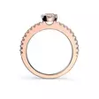 Festive Juliette timanttisormus 0,58 ct punakulta - Sivukivisormukset - 14-517-058-PK-150 - 2