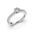 Festive Juliette timanttisormus 0,58 ct valkokulta - Sivukivisormukset - 14-517-058-VK-150 - 1