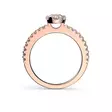 Festive Juliette timanttisormus 0,68 ct punakulta - Rivitimanttisormukset - 14-517-068-PK-150 - 2
