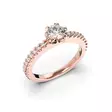 Festive Juliette timanttisormus 0,68 ct punakulta - Rivitimanttisormukset - 14-517-068-PK-150 - 1