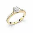 Festive Juliette timanttisormus 0,88 ct keltakulta - Sivukivisormukset - 14-517-088-KK-150 - 1