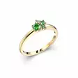 Festive Nadja Bloom Green timanttisormus 0,02 ct keltakulta - Muut timanttisormukset - 14-691-017G-KK-150 - 1
