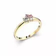 Festive Nadja Bloom Pink timanttisormus 0,12 ct keltakulta - Muut timanttisormukset - 14-691-017P-KK-150 - 1