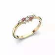 Festive Nadja Pink timanttisormus 0,03 ct keltakulta - Muut timanttisormukset - 14-650-018P-KK-150 - 1