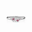Festive Nadja Pink timanttisormus 0,03 ct valkokulta - Muut timanttisormukset - 14-650-018P-VK-150 - 2